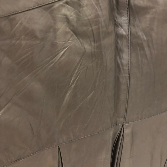 Vintage leather European high-waisted skirt, small - Picture 10 of 11